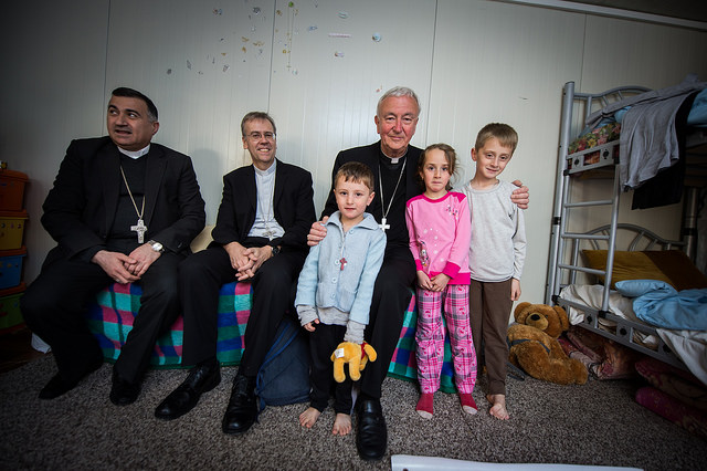Bishop Nicholas Visits  Refugees in Erbil