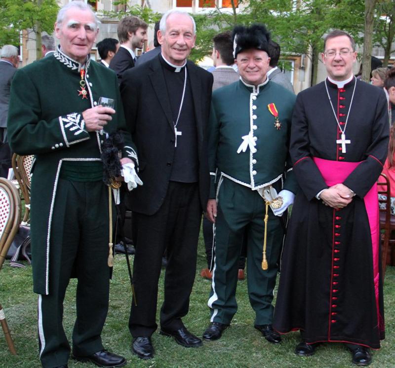 Bishop John Sherrington Bestows Papal Knighthood on Andy Cole