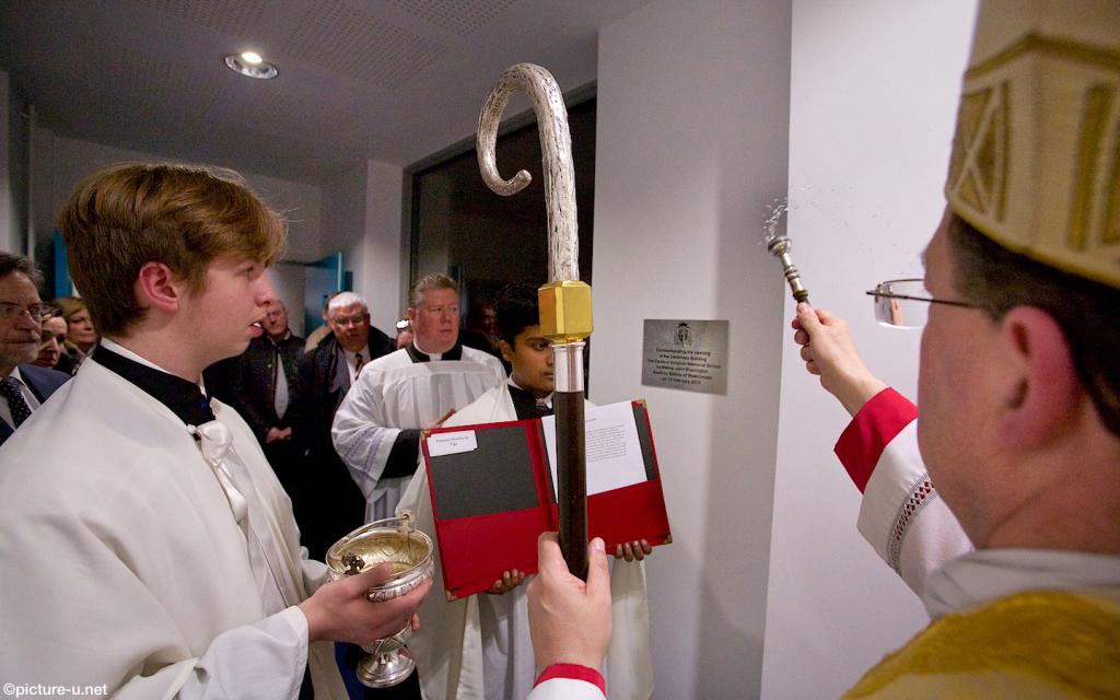 Bishop John Blesses Centenary Building at the Vaughan