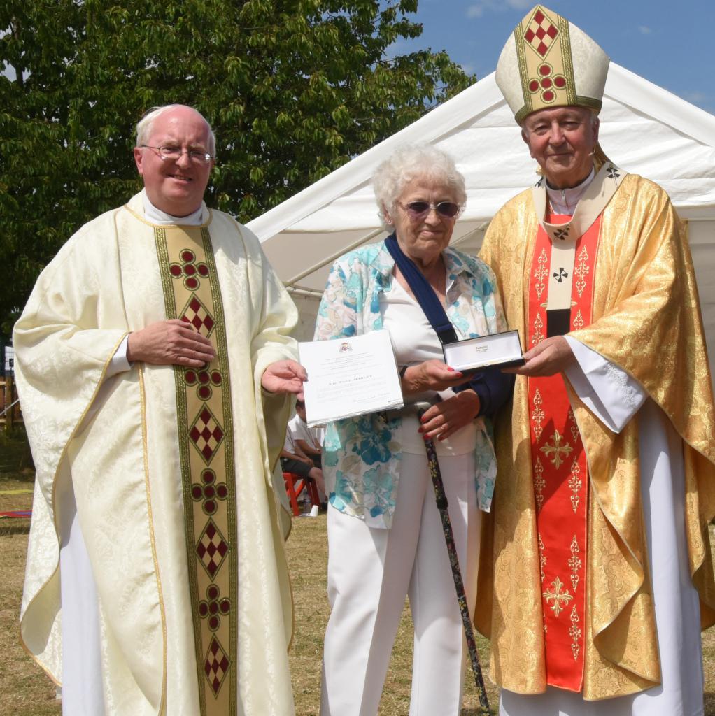 Canon Cronin, Wendy Marley and Cardinal Vincent