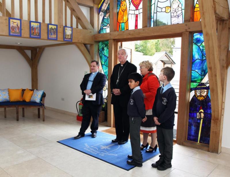 Cardinal Vincent Blesses New Sacred Hearts Hall at St Vincent's School, Acton