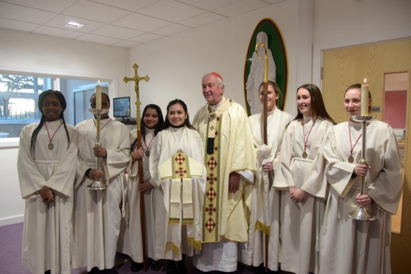 Cardinal Vincent Opens New Sixth Centre at St Anne's School, Enfield