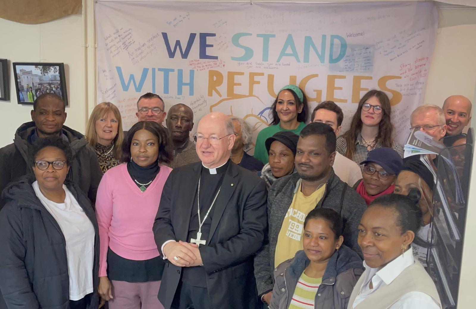 Archbishop Richard visits the Jesuit Refugee Service UK