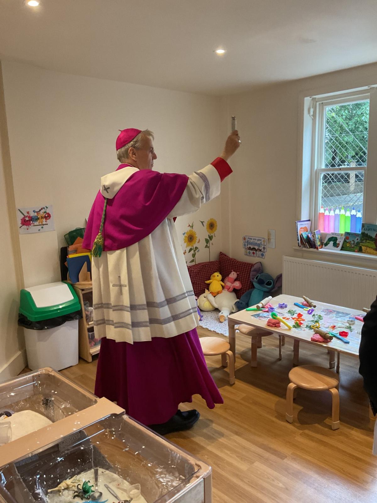 Bishop Nicholas Blesses New Nursery