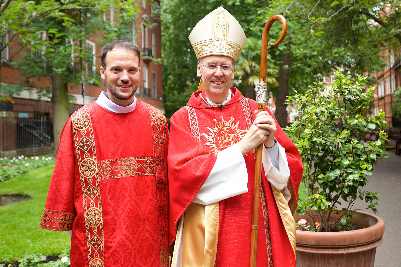 Xavier de Bénazé SJ ordained deacon by Bishop Nicholas - Diocese of Westminster
