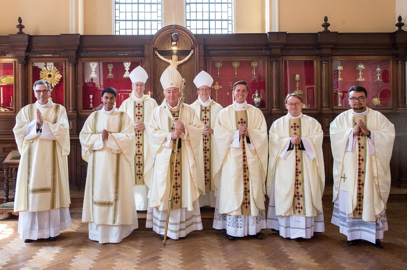 Celebrating ordinations of three priests and two deacons - Diocese of Westminster