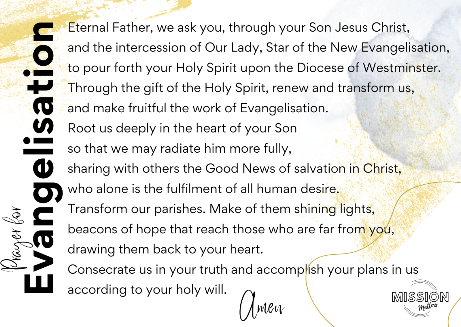 Prayer for Evangelisation