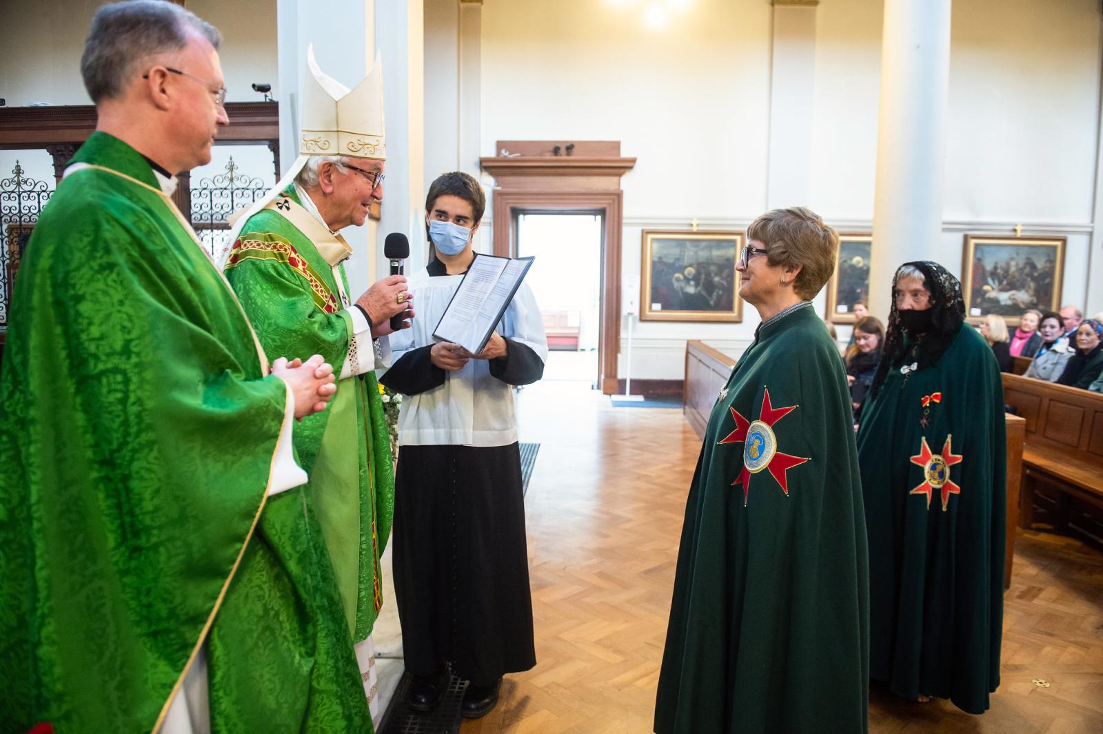 Cardinal bestows papal knighthood on Veronica Fulton