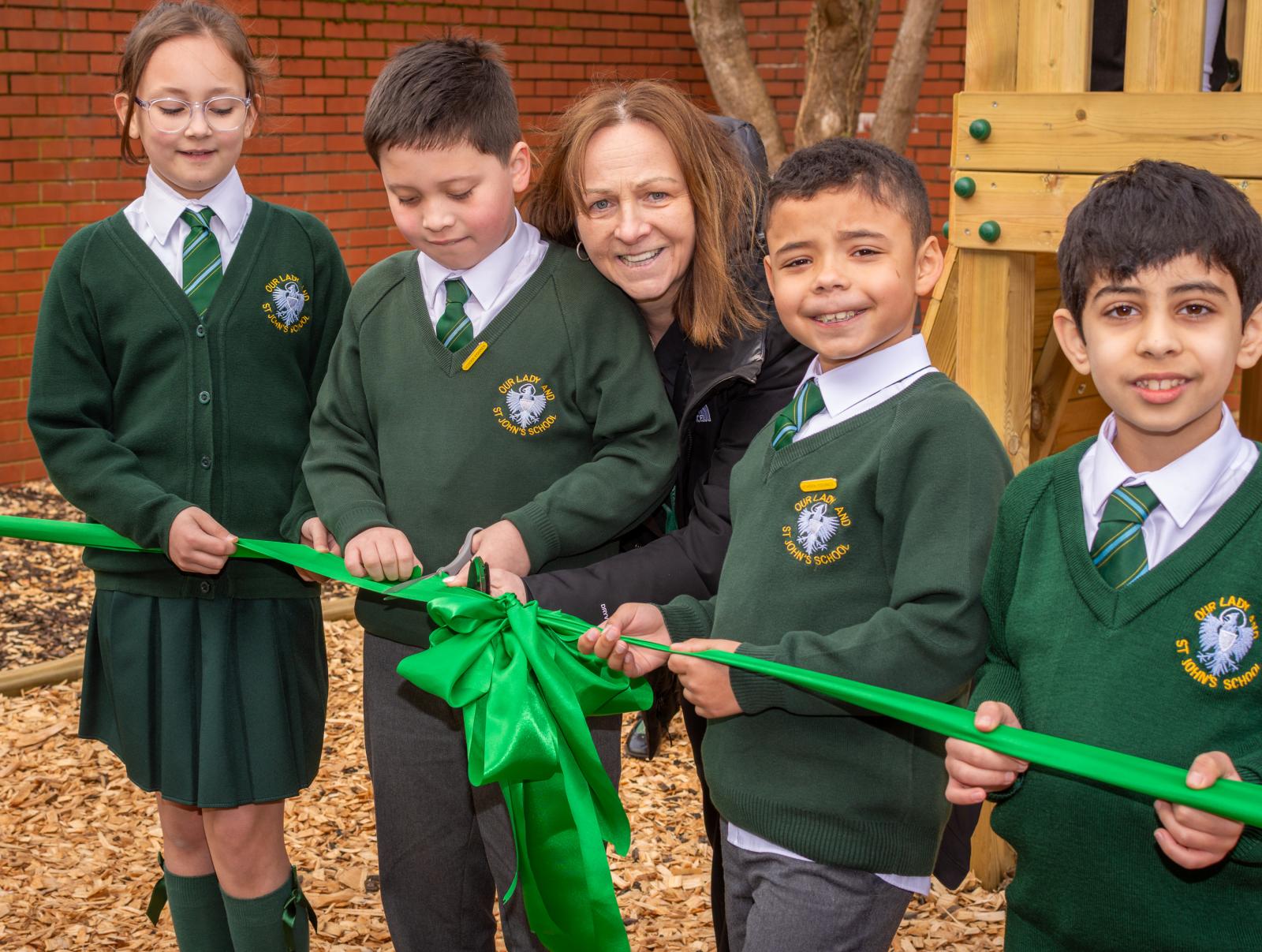 Catholic school pupil raises £7,410 to build climbing frame for younger children