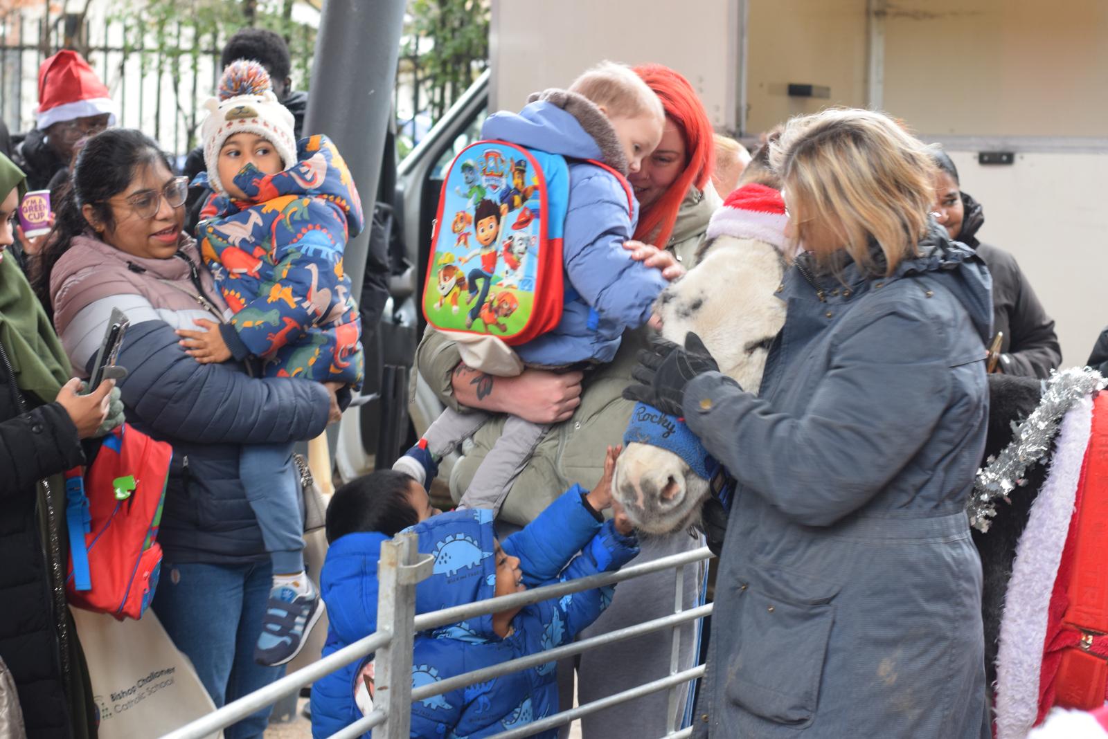 Donkeys Steal the Show at Bishop Challoner’s Advent Celebration