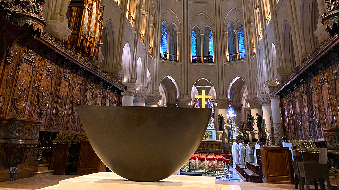 Bishop Nicholas Hudson touched to be at Solemn Reopening of Notre Dame