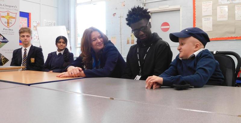 Secretary of State for Education visits St Gregory's Science College