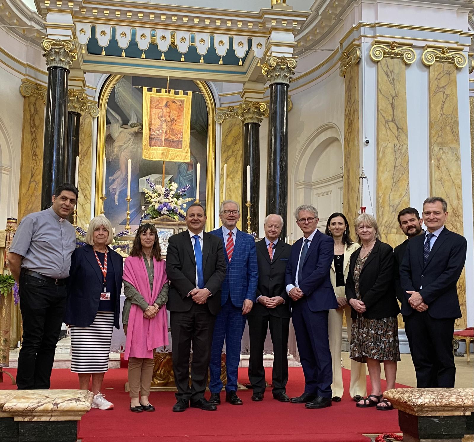 Parliamentarians Visit St Peter’s Italian Church, Clerkenwell