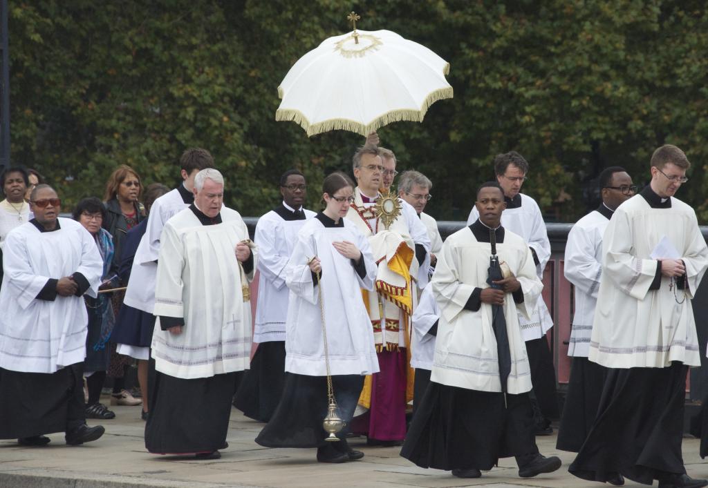 Two Cathedrals' Blessed Sacrament Procession
