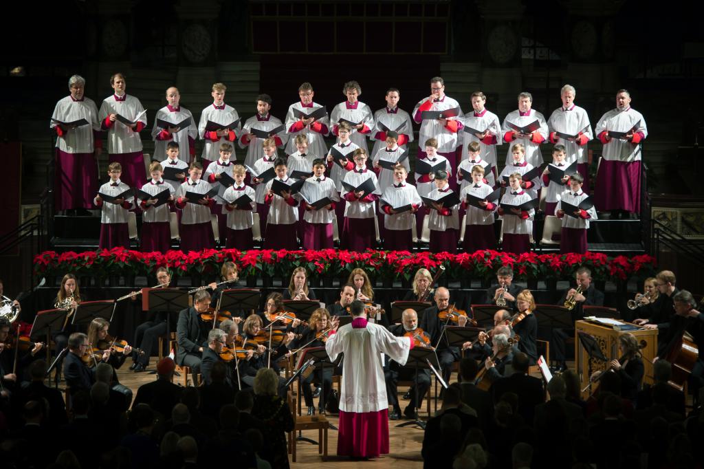 Westminster Cathedral Choir Performs at Christmas Celebration