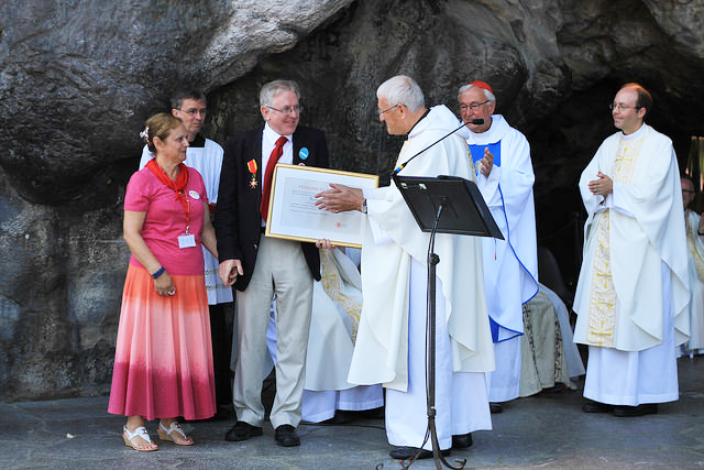 Papal Knighthood for President of Lourdes Pilgrimage Team - Diocese of Westminster