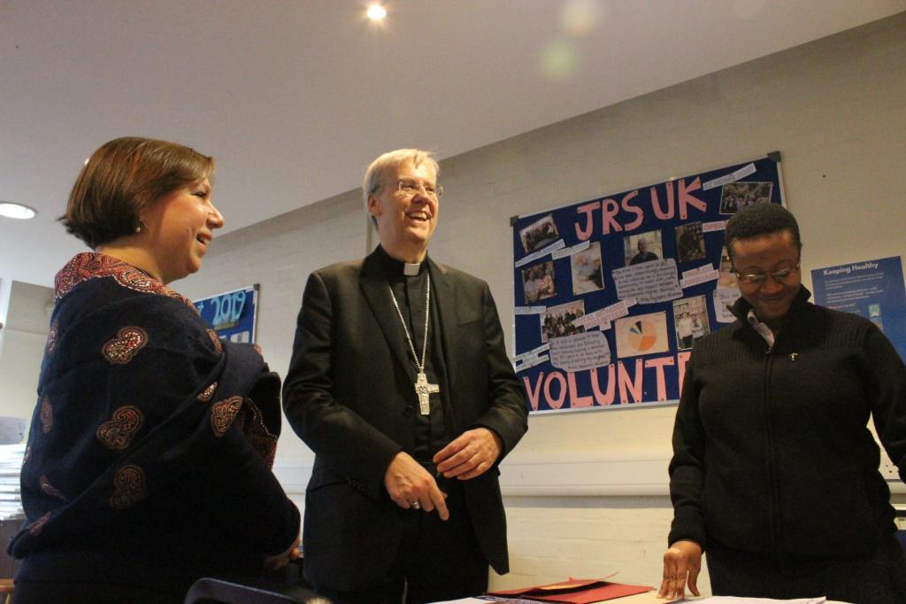 Bishop Nicholas receives warm welcome at Jesuit Refugee Service - Diocese of Westminster
