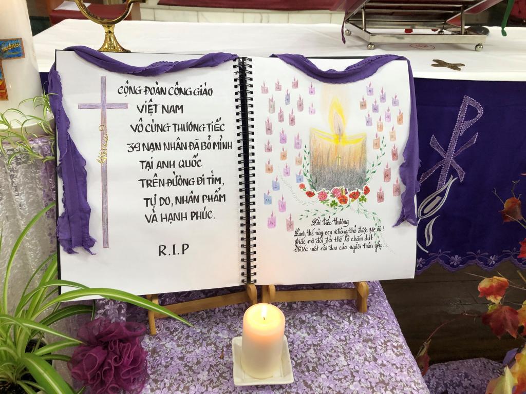 Bishop Nicholas Hudson offers Mass for 39 Vietnamese lorry death victims