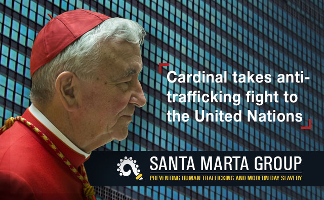 Cardinal Vincent in New York for United Nations Anti-Trafficking Event