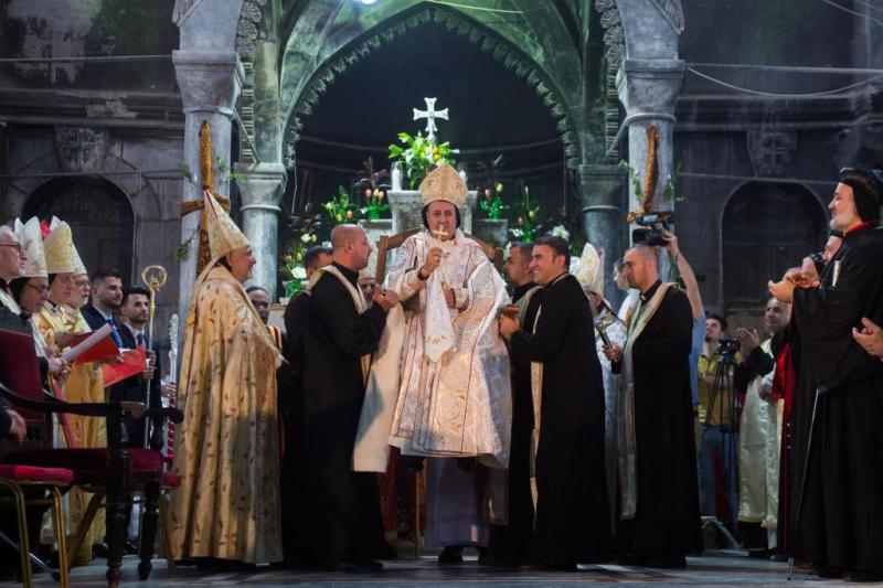 The ordination and installation of Coadjutor Archbishop Nizar Semaan (Photo: Mazur/Catholicnews.org.uk)