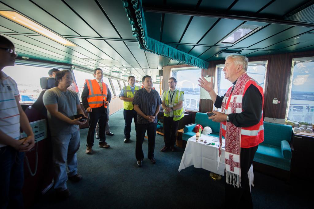 Cardinal Vincent Visits Tilbury Docks to See Work of AoS - Diocese of Westminster