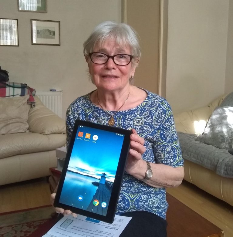 Irish Chaplaincy provides tablet devices for seniors