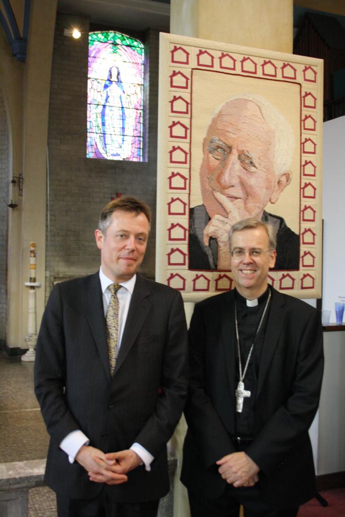 Dr Robert Arnott with Bishop Nicholas
