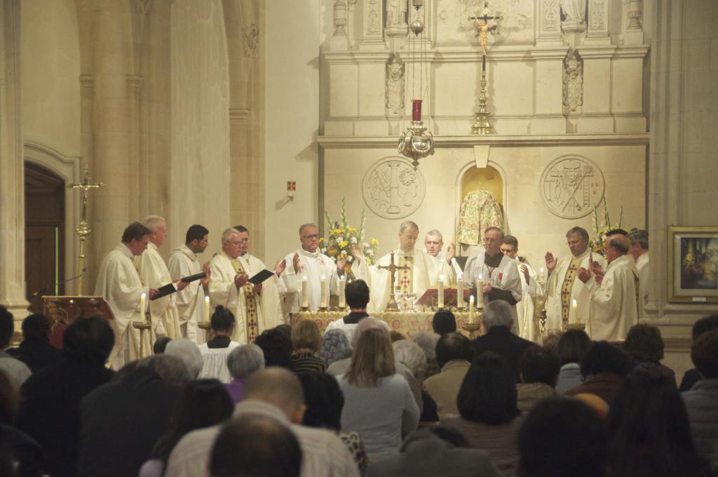 Bishop Nicholas Celebrates Welcome Masses at Deaneries