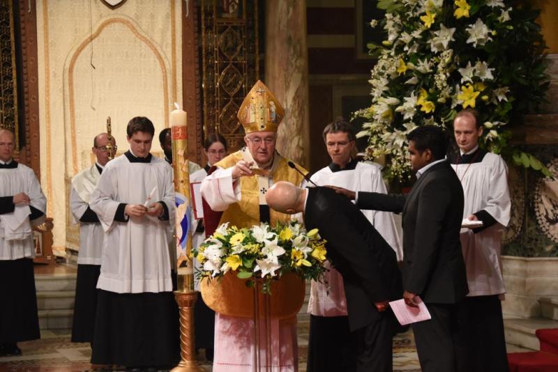 Cardinal Vincent Celebrates Easter Vigil with Message of Hope