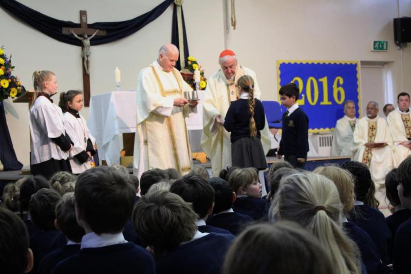 Cardinal Vincent Celebrates 50th Anniversary of Divine Saviour School