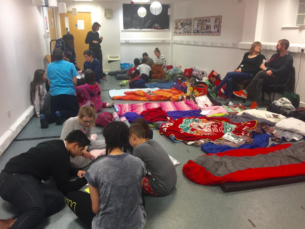 Newman Catholic College Students Sleep Out for Homeless - Diocese of Westminster