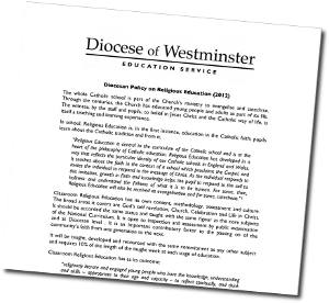 Diocesan Religious Education Policy - Diocese of Westminster
