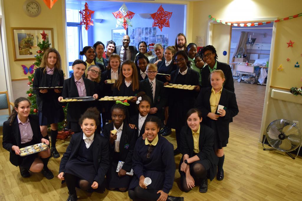 Bishop Challoner Students Bring Christmas Cheer to St Joseph's Hospice