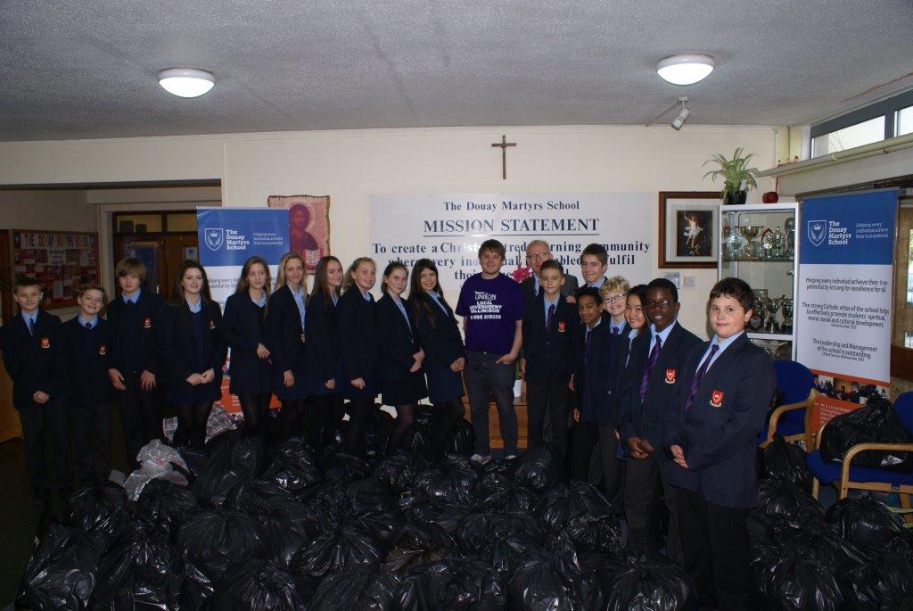 Douay Martyrs School Responds to Refugee Crisis - Diocese of Westminster