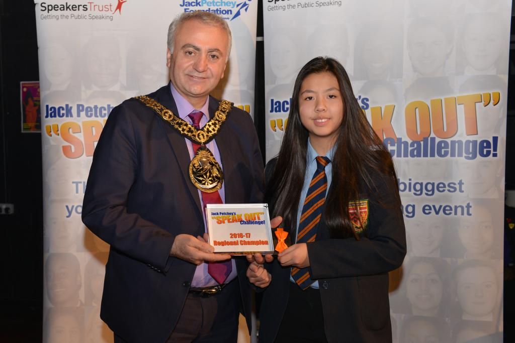St Thomas More Pupil Wins Regional Finals of 'Speak Out' Challenge