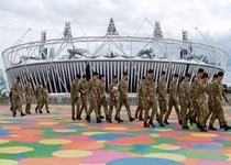 The military have been drafted in to help police the Olympic Games (Picture:BBC)