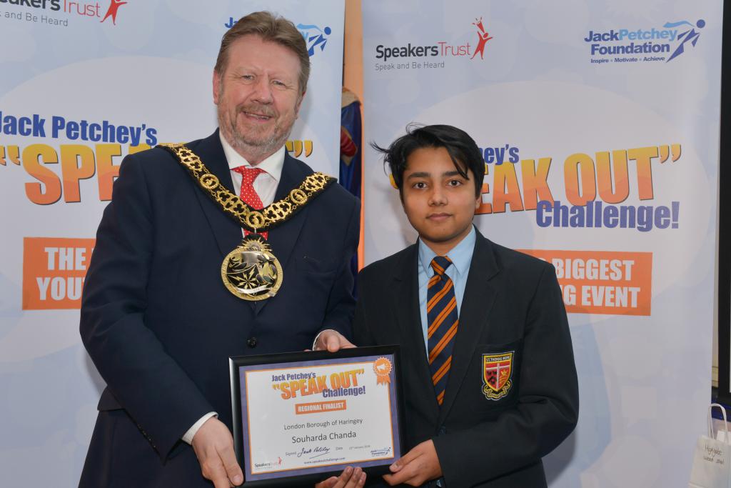 St Thomas More School hosts  'Speak Out' Challenge - Diocese of Westminster