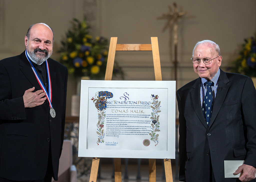 Monsignor Tomas Halik receives the 2014 Templeton Prize