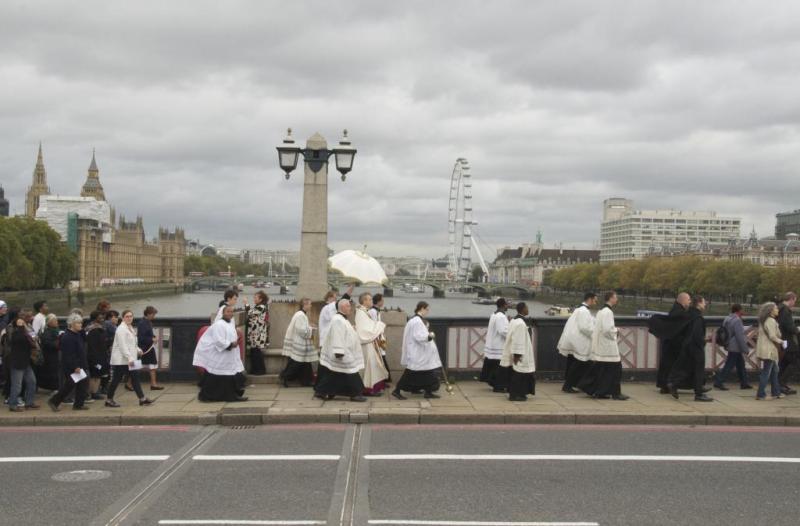 Bishop Nicholas Leads Two Cathedrals Procession