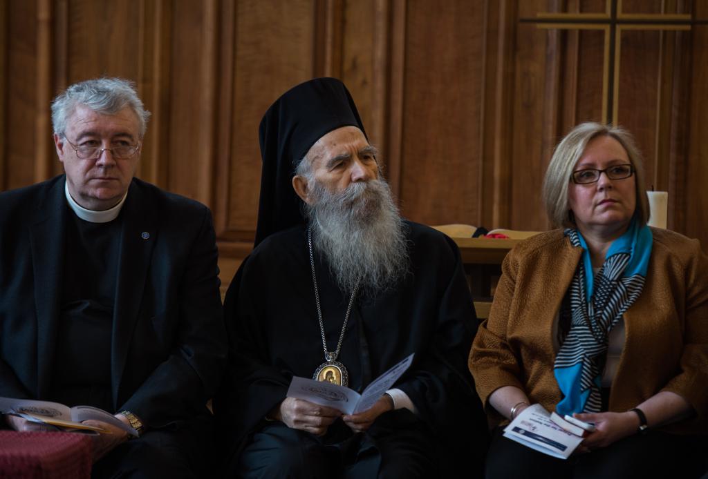 The late Archbishop Gregorios at the Service of Prayer for the Nation (Mazur/CBCEW.org.uk)