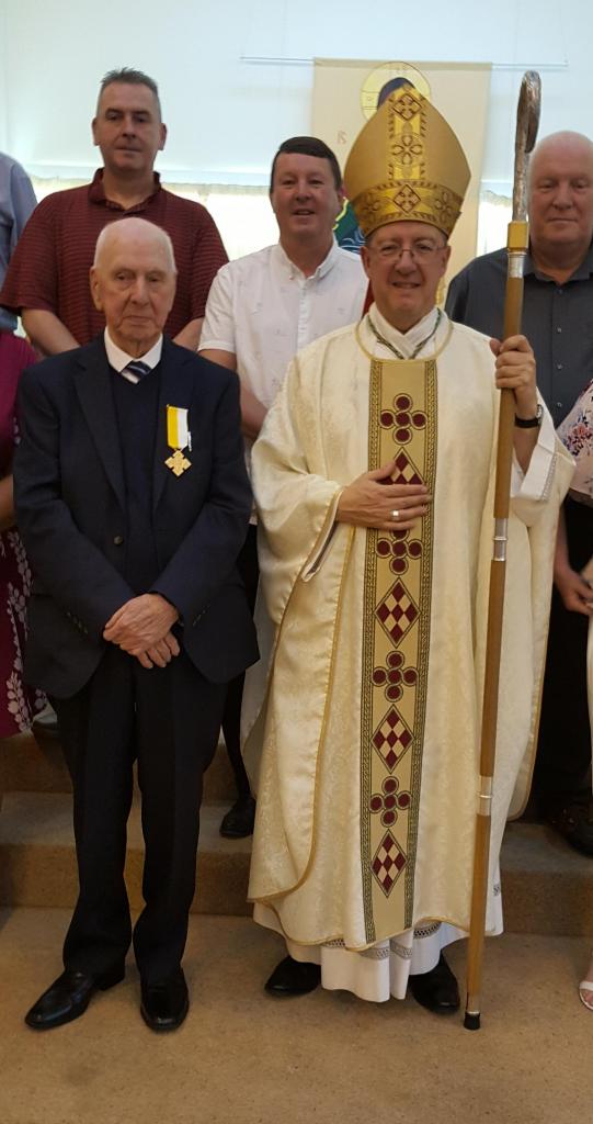 Papal Medal for Cockfosters Parishioner - Diocese of Westminster