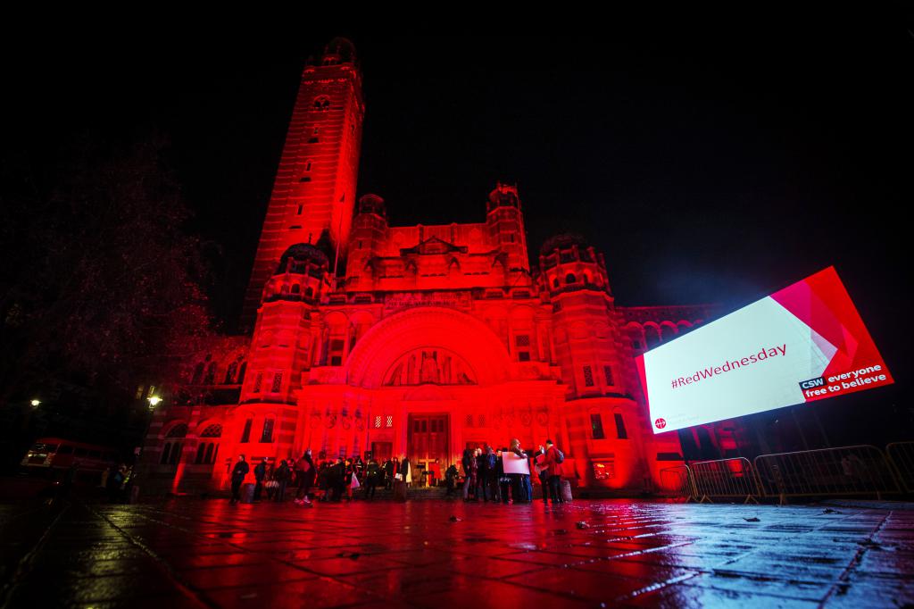 #RedWednesday shines a light on Christian persecution - Diocese of Westminster