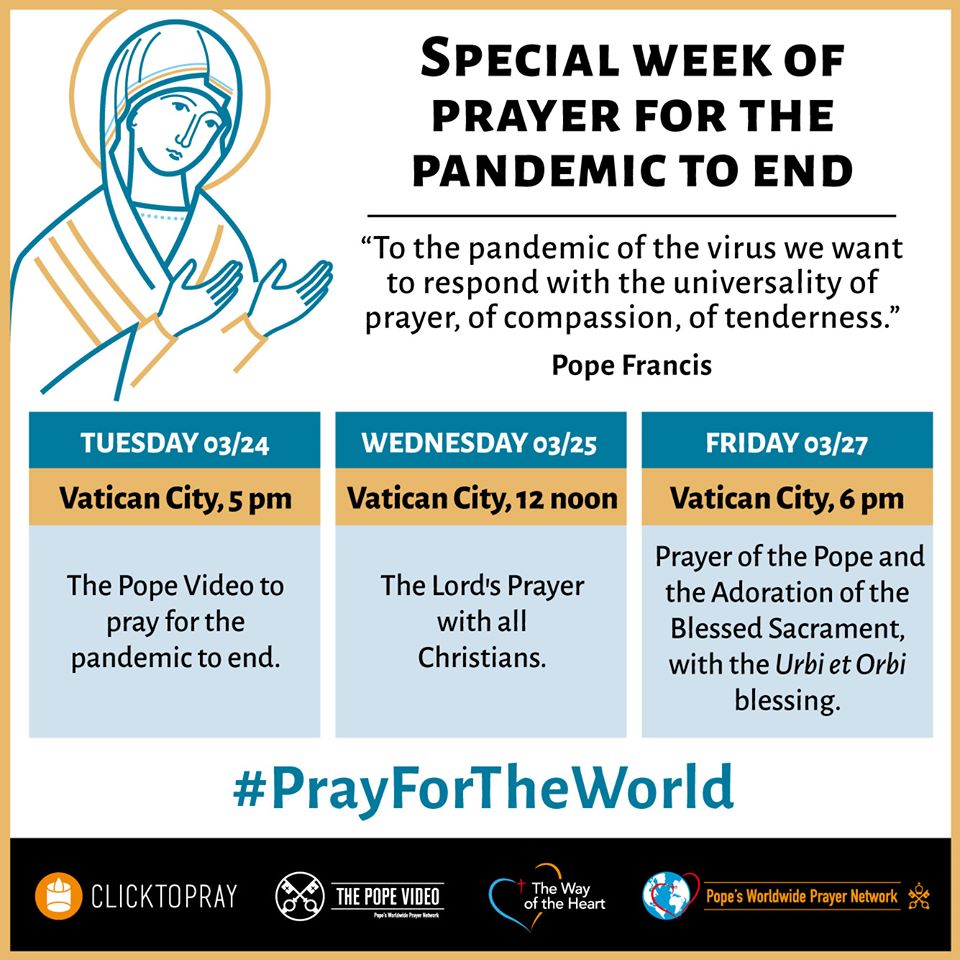 Pope Francis: Let us pray for the pandemic to end - Diocese of Westminster