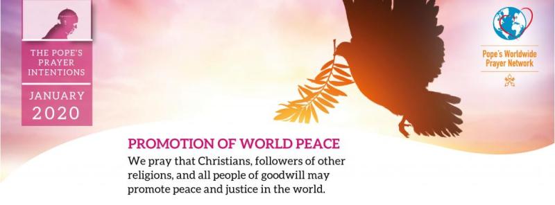 Pope’s prayer intention for January: Peace in the world