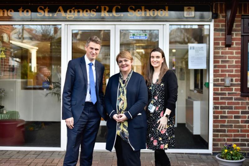 Education Secretary and Ofsted Chief Inspector visit St Agnes’ School
