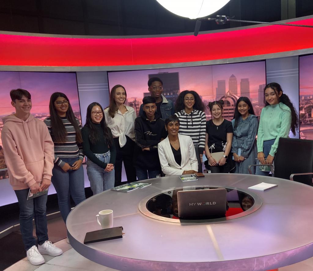 Bishop Challoner students help produce BBC news programme - Diocese of Westminster