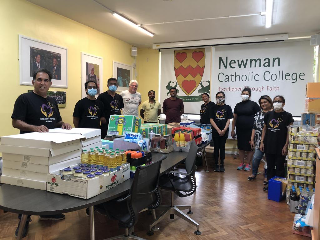 Newman Catholic College joins partners to help community through crisis - Diocese of Westminster