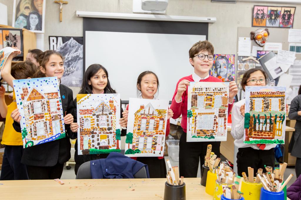 Ealing's architecture inspires young artists - Diocese of Westminster