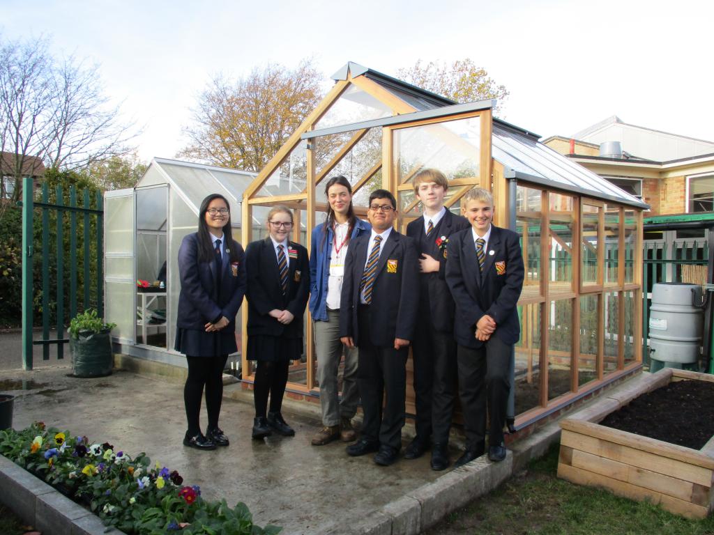 RHS winners receive VIP visit to school Eco Garden