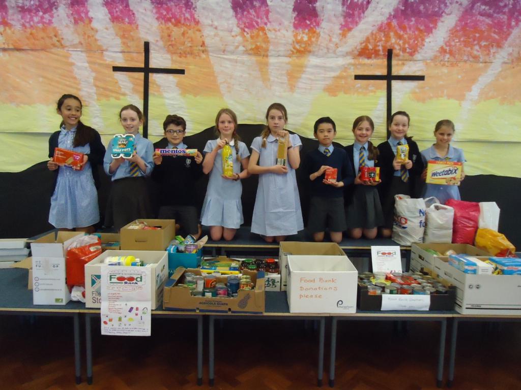 St. Joseph's Primary support local food bank - Diocese of Westminster